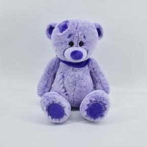 Purple Teddy Bear Custom Logo Stuffed Animal Soft Plush Toys