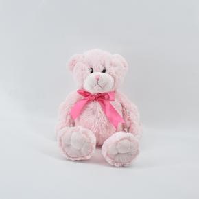 Valentine's Day Gift Pink Teddy Bear Stuffed Animal Cuddly Plush Toy with Butterfly Knot