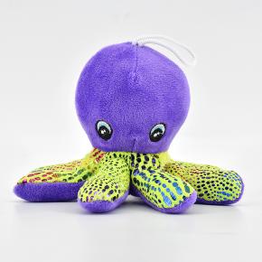 Lovely Purple Octopus Plush Toy Sea Animal Stuffed Crystal Super Soft Plush Toy for Gift