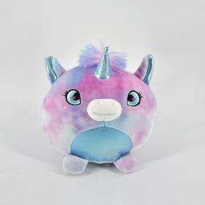 Customize Blue Elk Stuffed Animal Knitted Plush Toy for Baby Gift - 副本