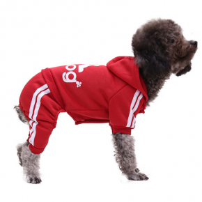 Dog Hoodie Sweater with Hat Casual Sports Hoodie Sweatshirt Pet Dog Clothes